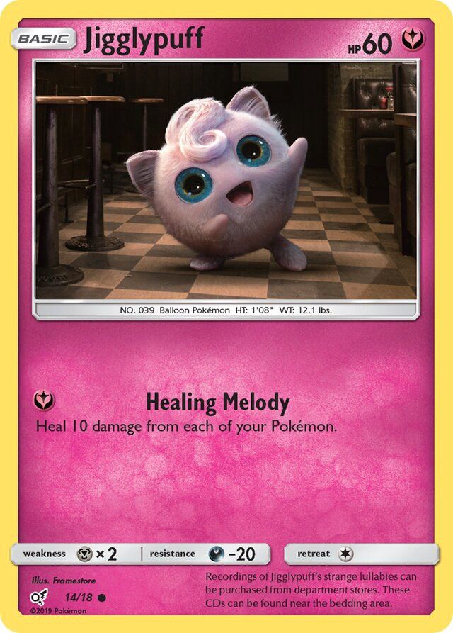 Jigglypuff - Sun &amp; Moon Detective Pikachu 14/18, Fini: Holofoil