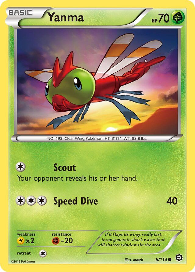 Yanma - XY Steam siege 6/114, Fini: Unlimited