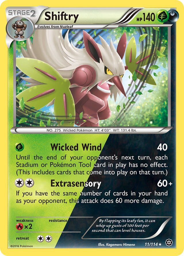 Shiftry - XY Steam siege 11/114, Fini: Unlimited