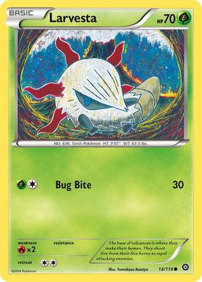 Larvesta - XY Steam siege 14/114