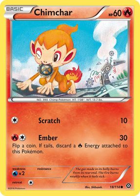 Chimchar - XY Steam siege 18/114