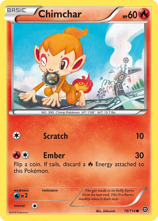 Chimchar - XY Steam siege 18/114, Fini: Unlimited