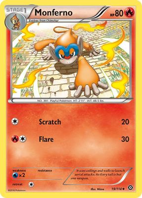 Monferno - XY Steam siege 19/114