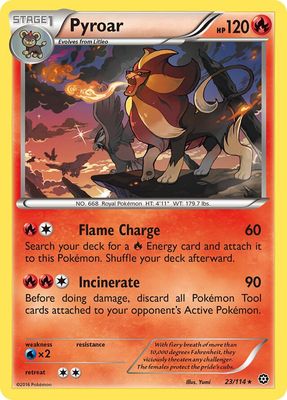 Pyroar - XY Steam siege 23/114