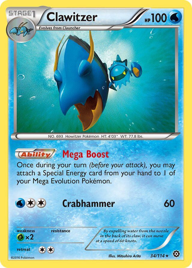 Clawitzer - XY Steam siege 34/114, Fini: Unlimited