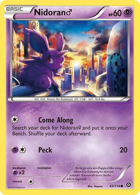 Nidoran ♂ - XY Steam siege 43/114