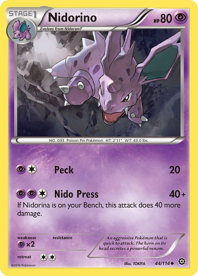 Nidorino - XY Steam siege 44/114, Fini: Unlimited