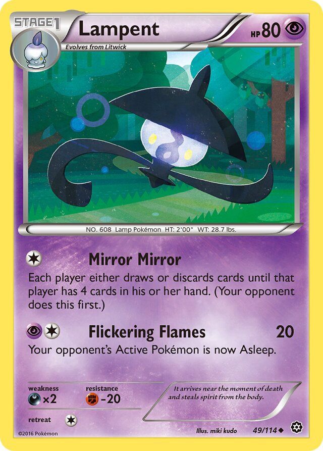 Lampent - XY Steam siege 49/114, Fini: Unlimited