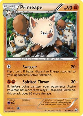Primeape - XY Steam siege 53/114