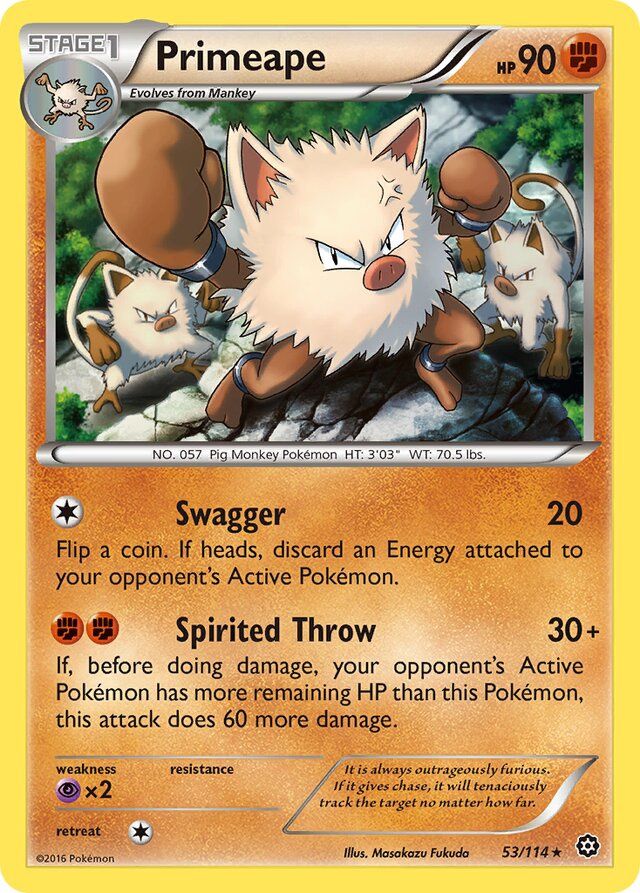 Primeape - XY Steam siege 53/114, Fini: Unlimited