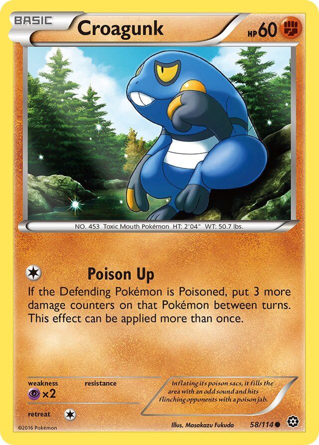 Croagunk - XY Steam siege 58/114, Fini: Unlimited