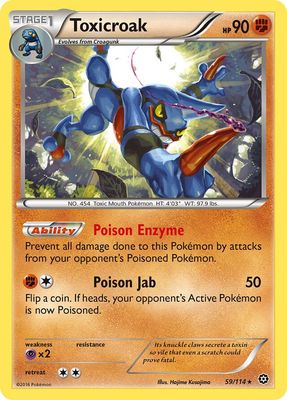 Toxicroak - XY Steam siege 59/114