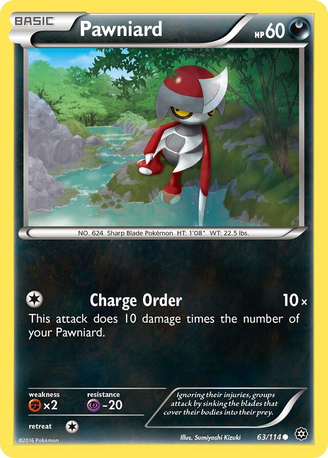 Pawniard - XY Steam siege 63/114, Fini: Unlimited