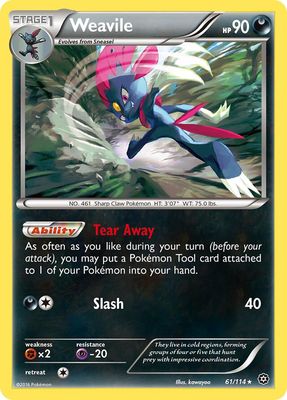 Weavile - XY Steam siege 61/114