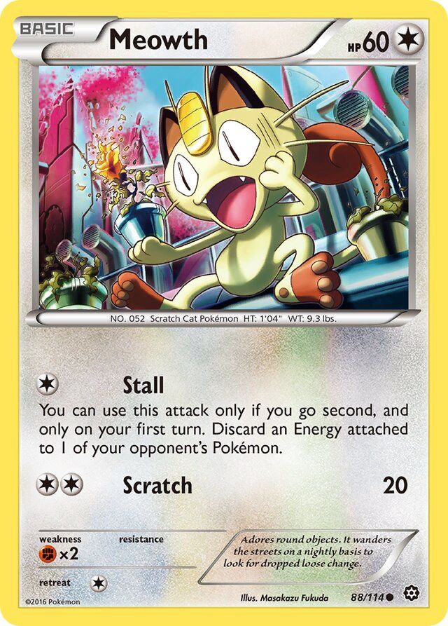 Meowth - XY Steam siege 88/114, Fini: Unlimited