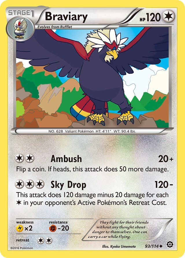 Braviary - XY Steam siege 93/114, Fini: Unlimited
