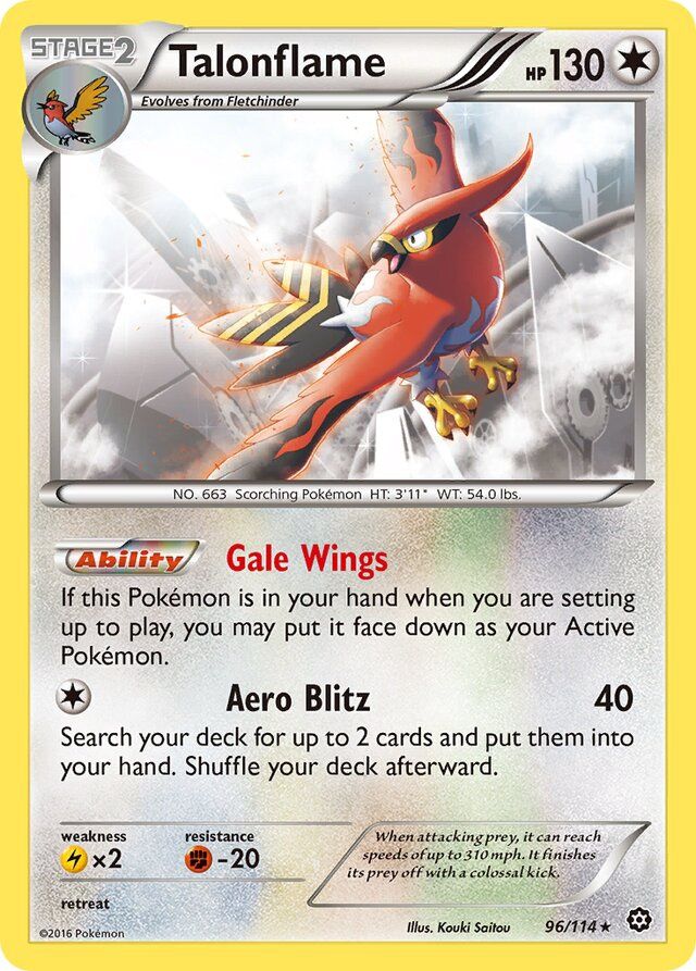 Talonflame - XY Steam siege 96/114, Fini: Unlimited