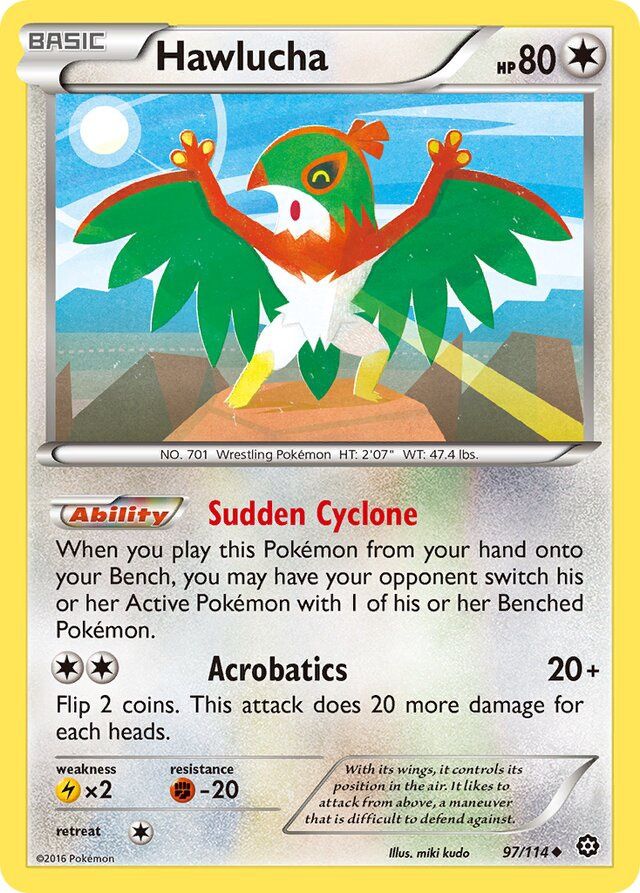 Hawlucha - XY Steam siege 97/114, Fini: Unlimited