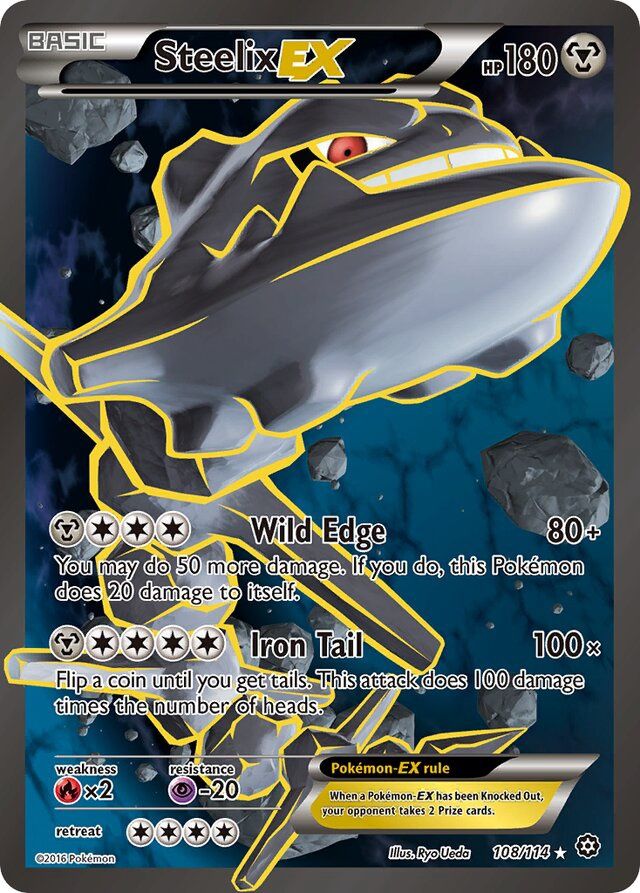 Steelix EX - XY Steam siege 108/114, Fini: Holofoil
