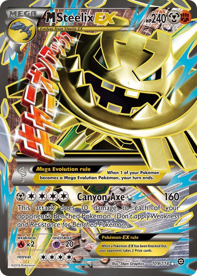 MSteelix EX - XY Steam siege 109/114, Fini: Holofoil