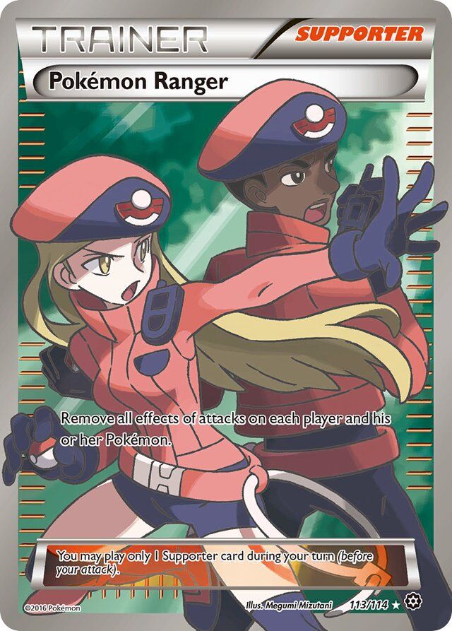 Trainer Pokemon ranger - XY Steam siege 113/114, Fini: Holofoil