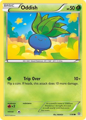 Oddish - XY - Ancient origins 1/98