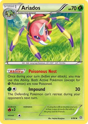 Ariados - XY - Ancient origins 6/98