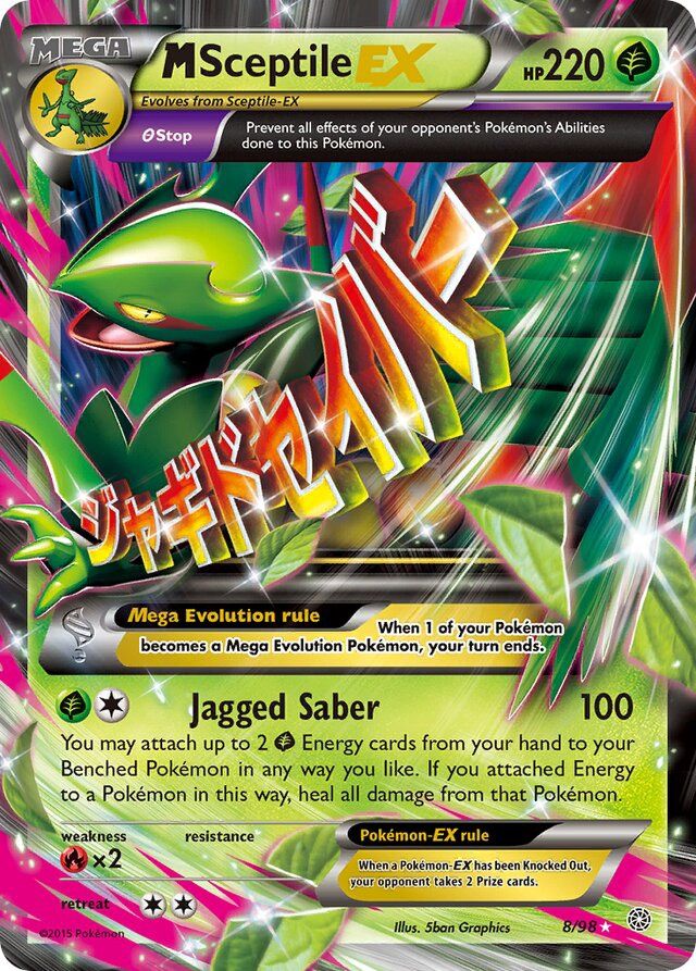 MSceptile EX - XY - Ancient origins 8/98, Fini: Holofoil