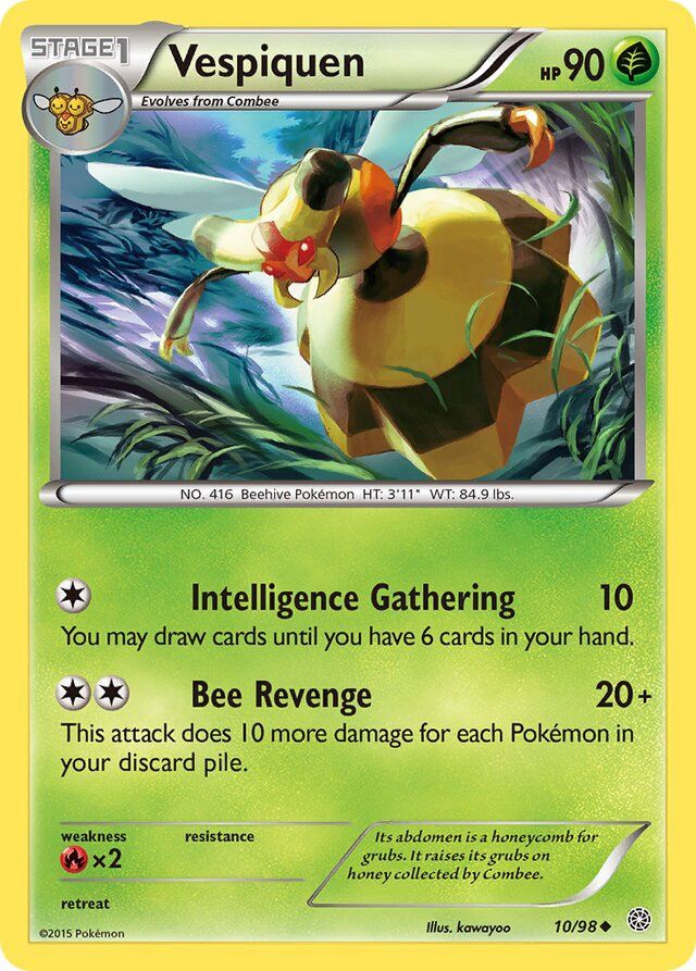 Vespiquen - XY - Ancient origins 10/98, Fini: Unlimited