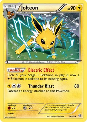 Jolteon - XY - Ancient origins 26/98