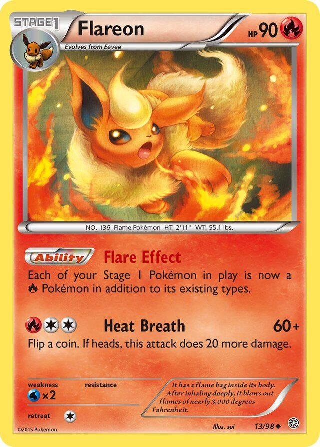 Flareon - XY - Ancient origins 13/98, Fini: Unlimited