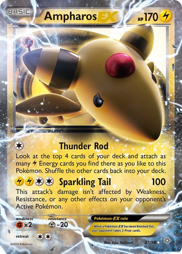 Ampharos - XY - Ancient origins 27/98, Fini: Holofoil