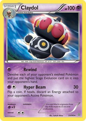 Claydol - XY - Ancient origins 33/98