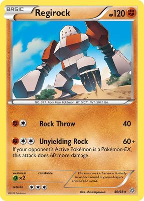 Regirock - XY - Ancient origins 40/98