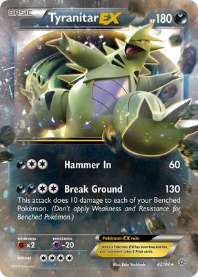Tyranitar EX - XY - Ancient origins 42/98