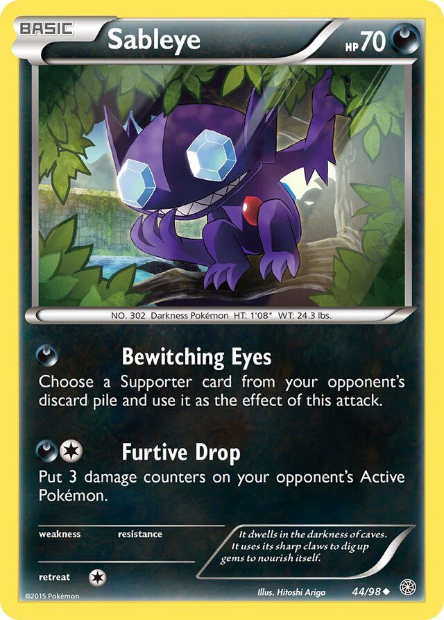 Sableye - XY - Ancient origins 44/98, Fini: Unlimited
