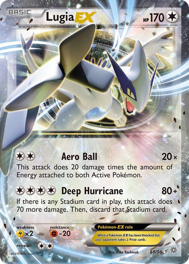 Lugia EX - XY - Ancient origins 68/98, Fini: Holofoil