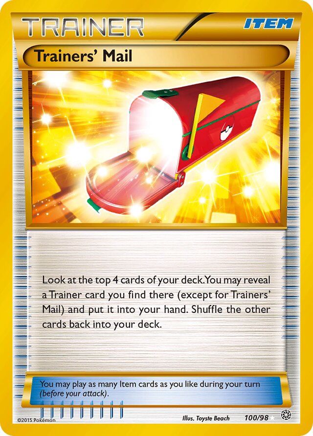 Trainer Trainer&#39;s mail - XY - Ancient origins 100/98, Fini: Holofoil