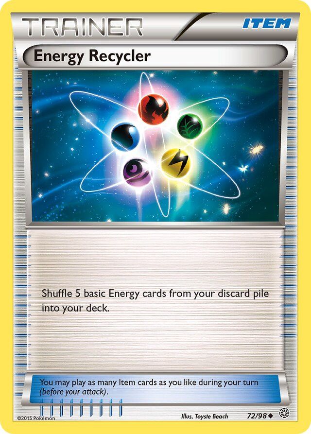 Trainer Energy recycler - XY - Ancient origins 72/98, Fini: Unlimited