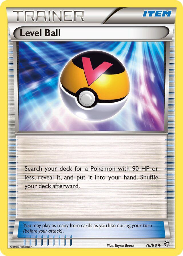 Trainer Level ball - XY - Ancient origins 76/98, Fini: Unlimited
