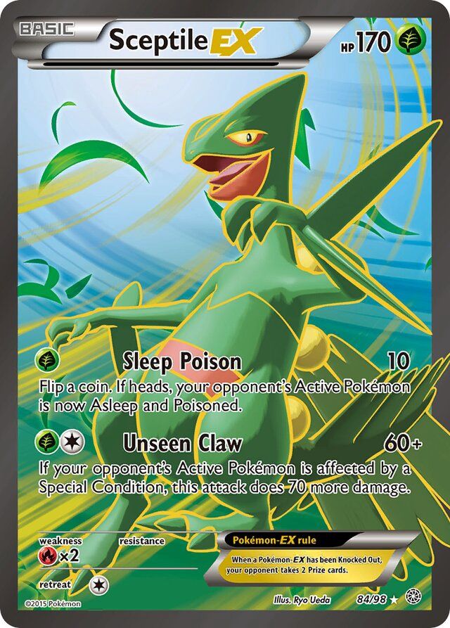 Sceptile EX - XY - Ancient origins 84/98, Fini: Holofoil