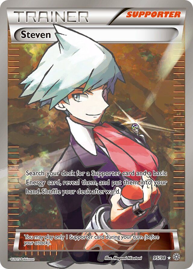 Trainer Steven - XY - Ancient origins 95/98, Fini: Holofoil