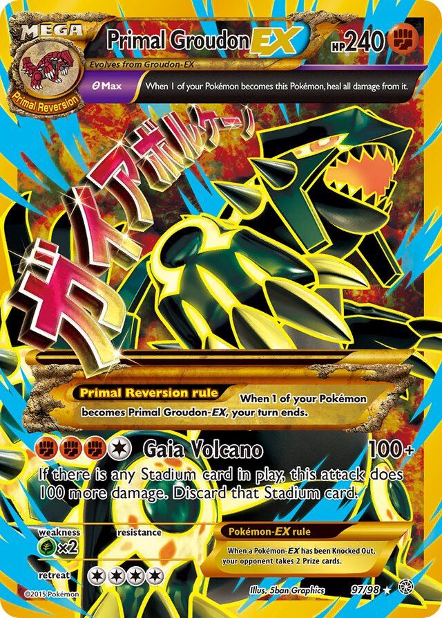 Primal Gordon EX - XY - Ancient origins 97/98, Fini: Holofoil