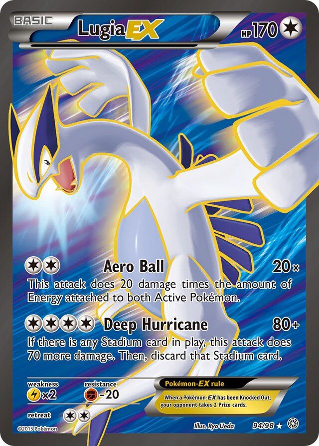 Lugia EX - XY - Ancient origins 94/98, Fini: Holofoil