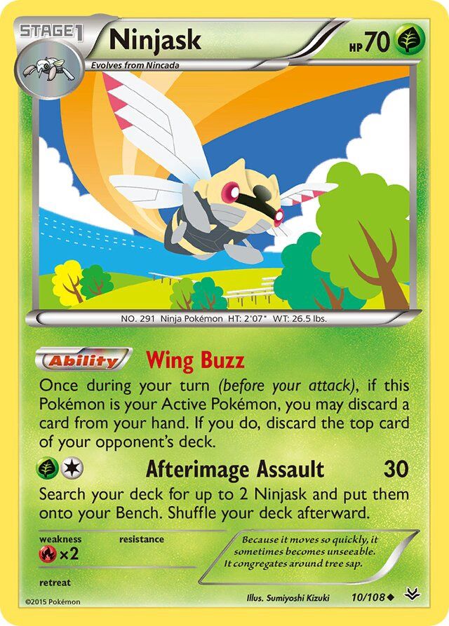 Ninjask - XY Roaring skies 10/108, Fini: Unlimited