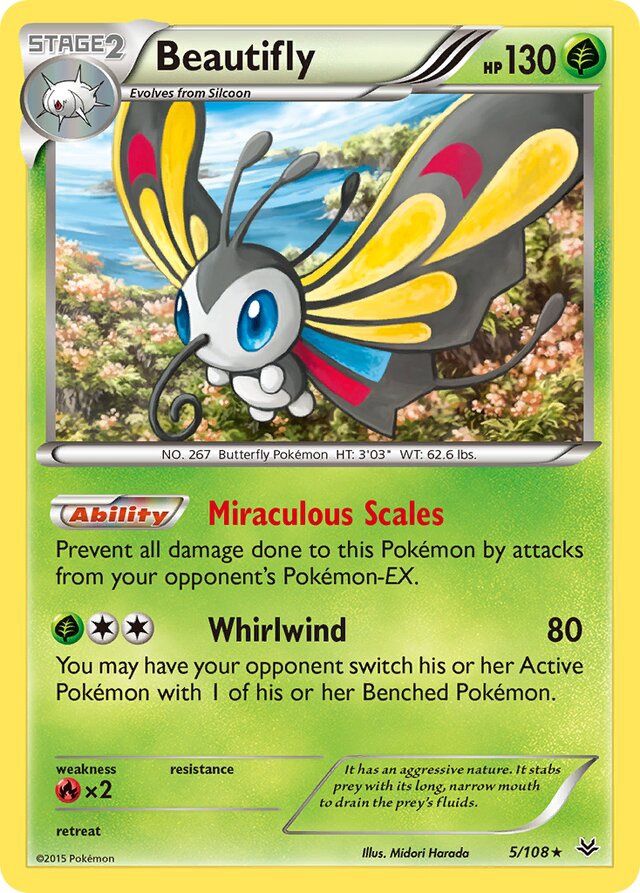 Beautifly - XY Roaring skies 5/108, Fini: Unlimited
