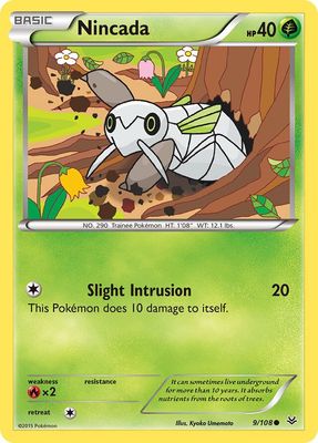 Nincada - XY Roaring skies 9/108