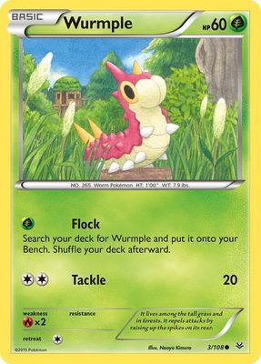 Wurmple - XY Roaring skies 3/108