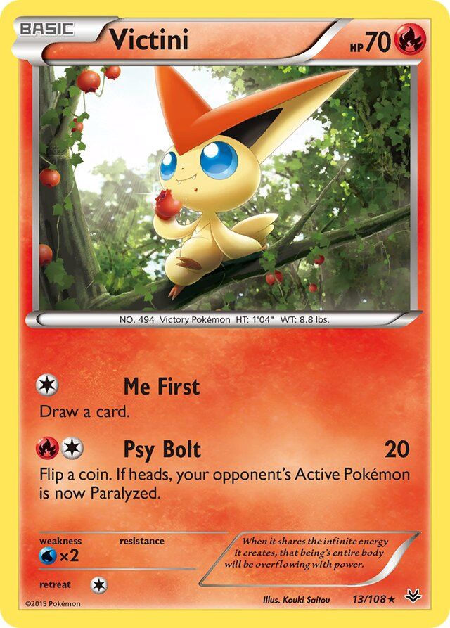 Victini - XY Roaring skies 13/108, Fini: Unlimited