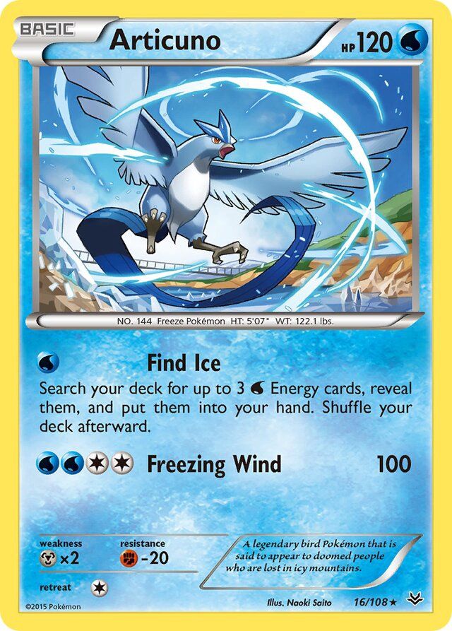 Articuno - XY Roaring skies 16/108, Fini: Unlimited